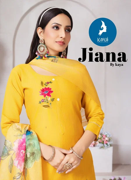 Jiana By Kaya Roman Top With Bottom Dupatta Wholesale Clothing Distributors In India